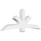 Ekena Millwork Davenport Architectural Grade PVC Gable Bracket, 84"W x 31 1/2"H x 6"D x 6"F, 9/12 Pitch GBP084X32X0606DAV00 - alternate 1